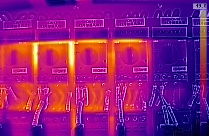 Screen cabinet thermal imaging temperature measurement solution